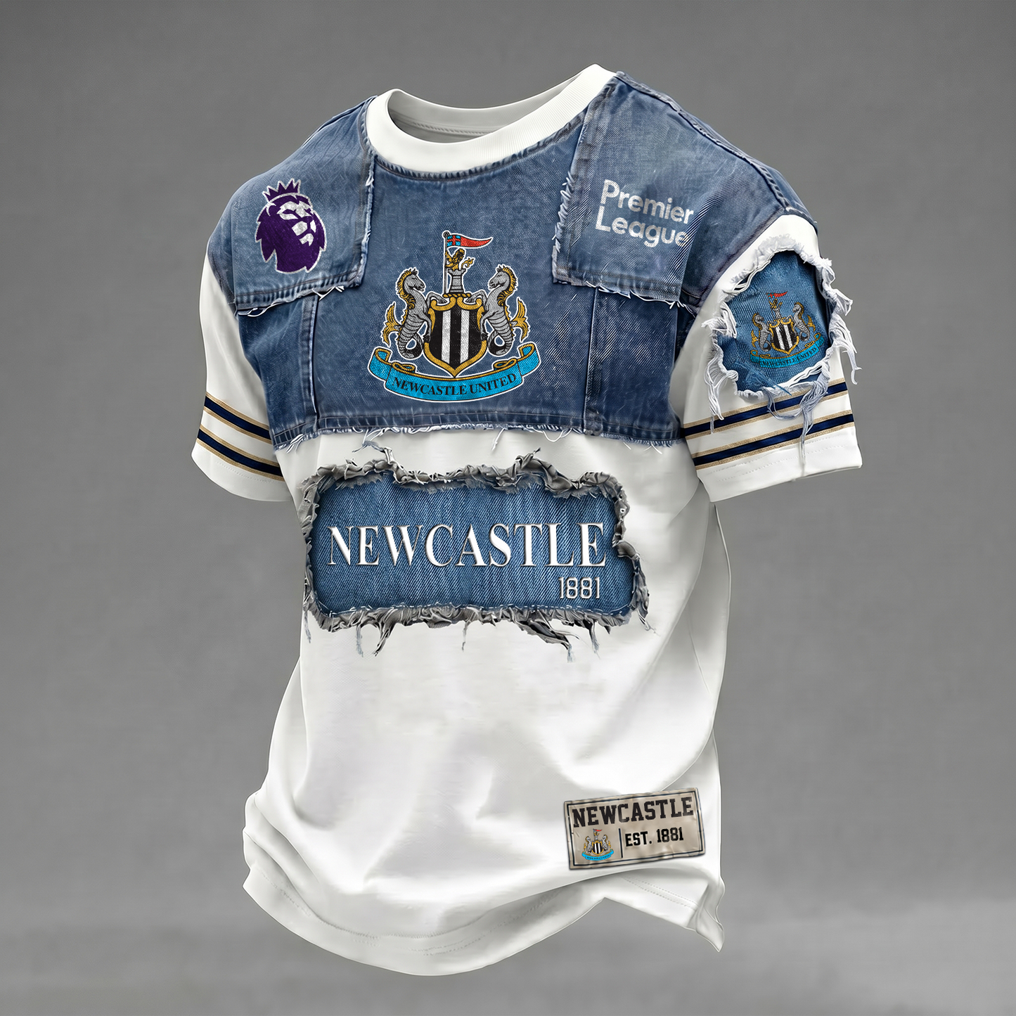 NEW x EPL Patchwork Denim T-Shirt DATND TANTD 090626