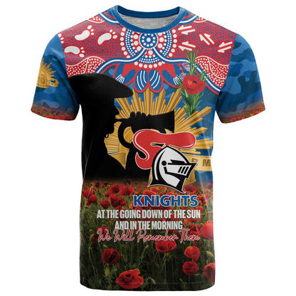 NEW x NRL Rugby ANZAC Day Women V-Neck T-Shirt Last Post Poppy We Will Remember Them DatND DVT