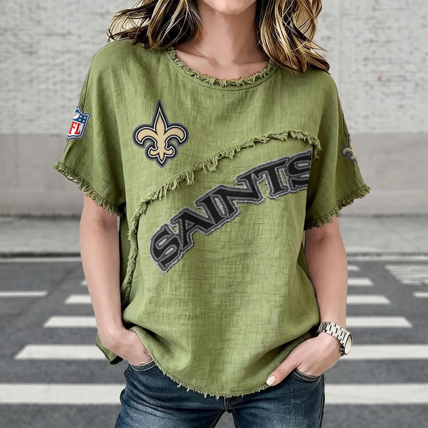 NO x NFL Womenƒ??s Vintage O-Neck 2905 DatND DVT
