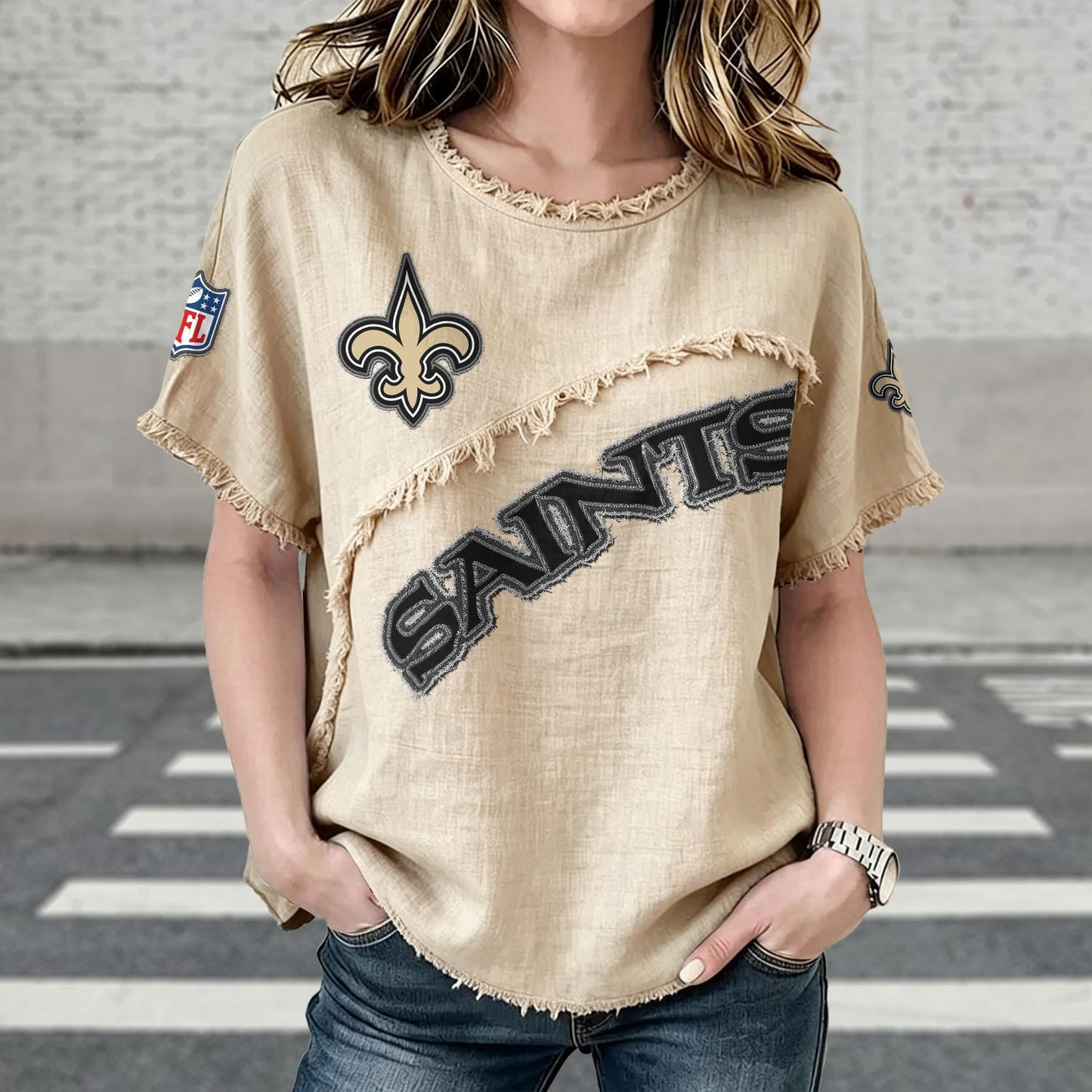 NO x NFL Womenƒ??s Vintage O-Neck 2905 DatND DVT