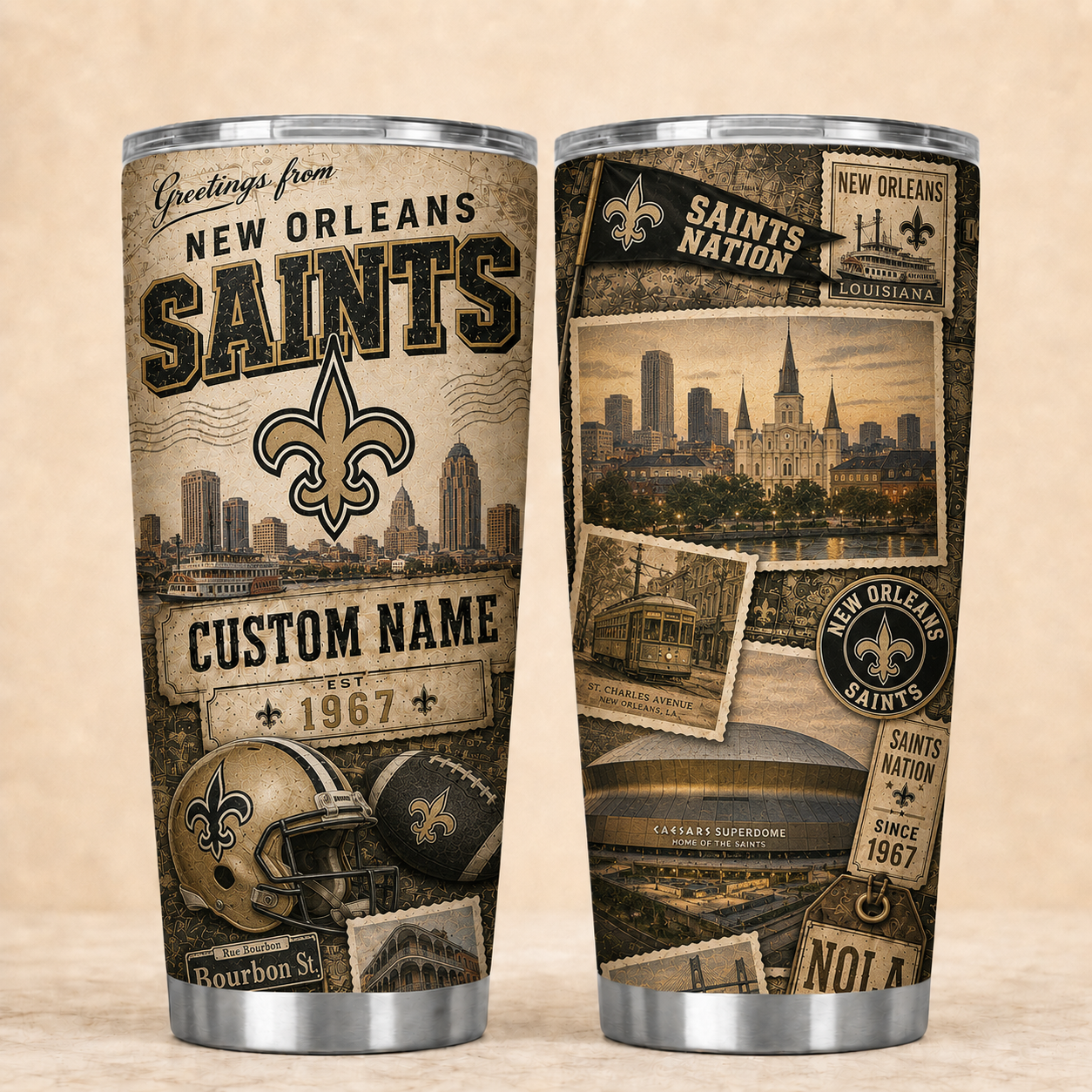 NOS Personalized Premium NFL Classic Tumbler 190626