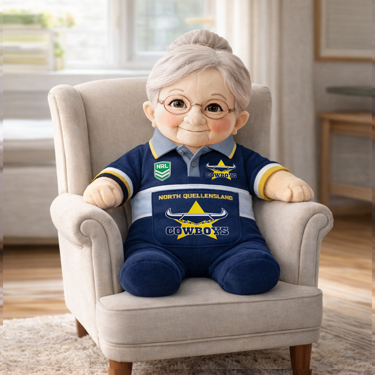 NQC x NRL Grandma Plush Mascot 2003 DatND DVT
