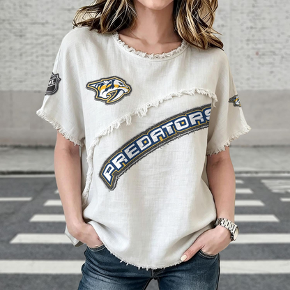 NSH x NHL Womenƒ??s Vintage O-Neck 2905 DatND DVT