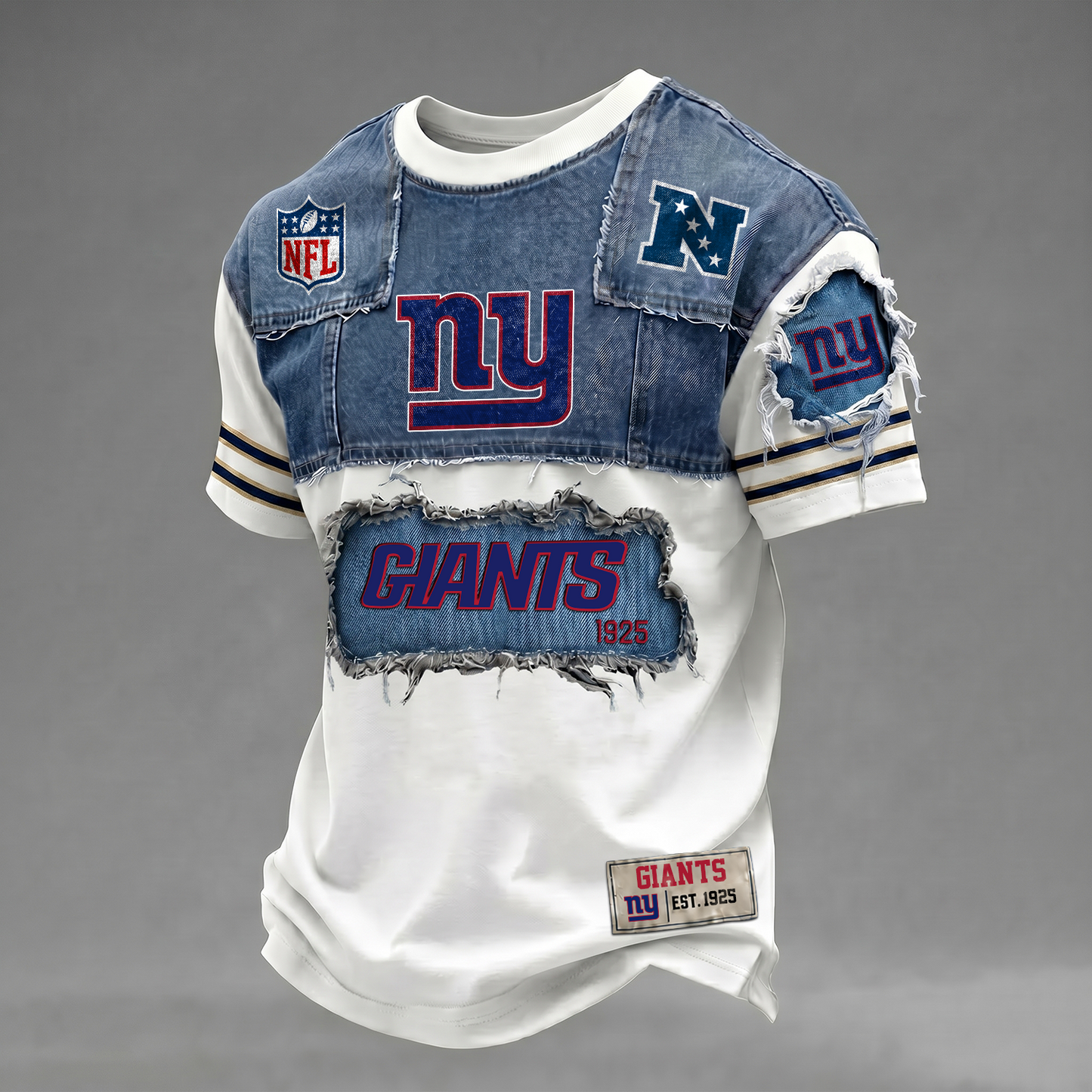 NYG x NFL Patchwork Denim T-Shirt DATND TANTD 080626