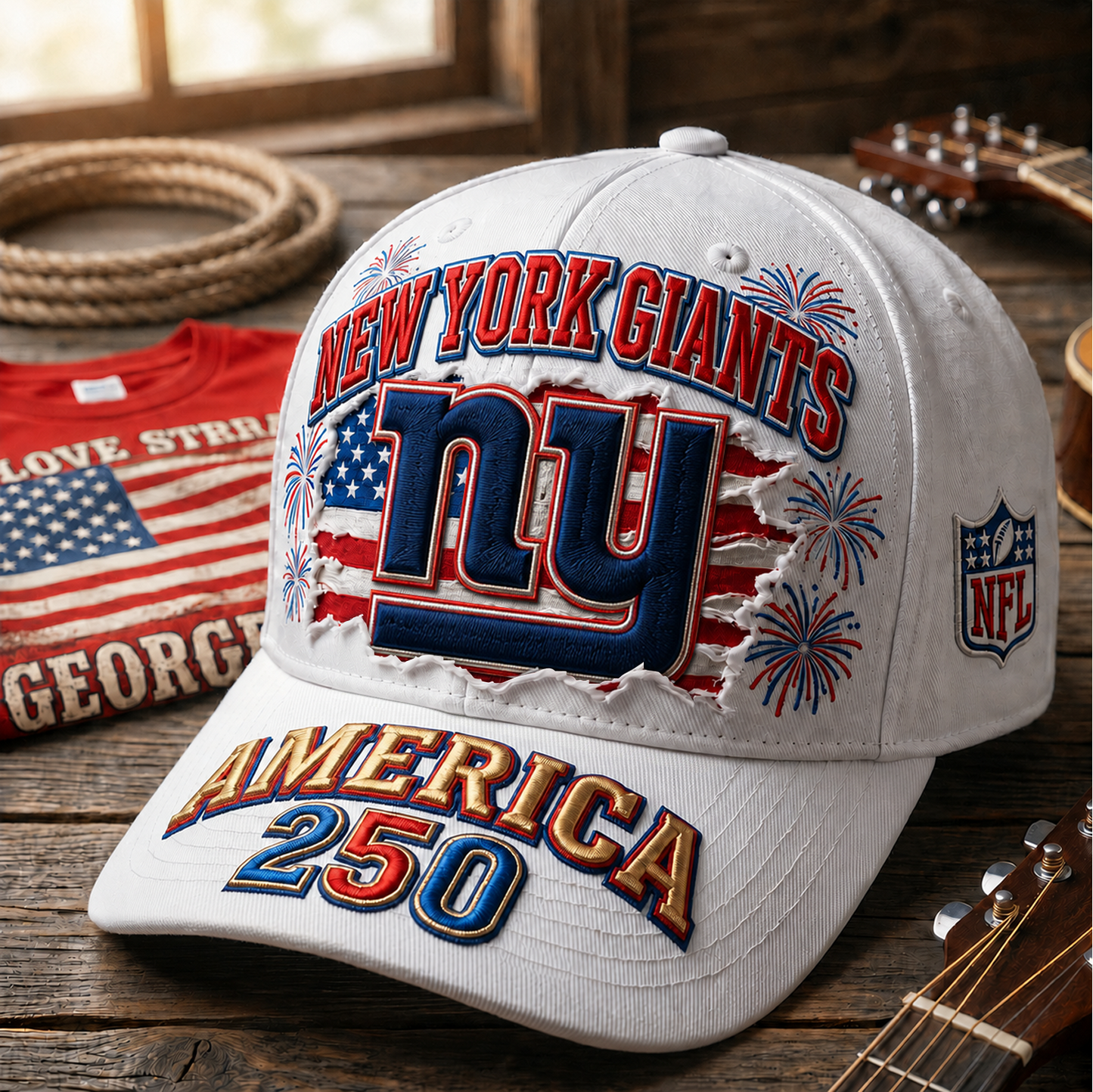 NYG x NFL Premium Cap 250 Years Anniversary Of Freedom 0107