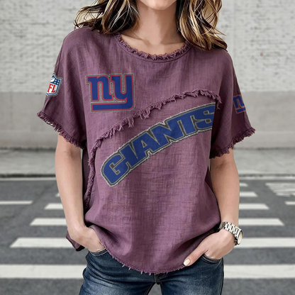 NYG x NFL Womenƒ??s Vintage O-Neck 2905 DatND DVT