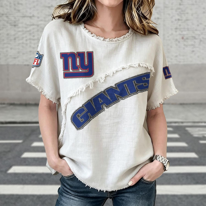 NYG x NFL Womenƒ??s Vintage O-Neck 2905 DatND DVT