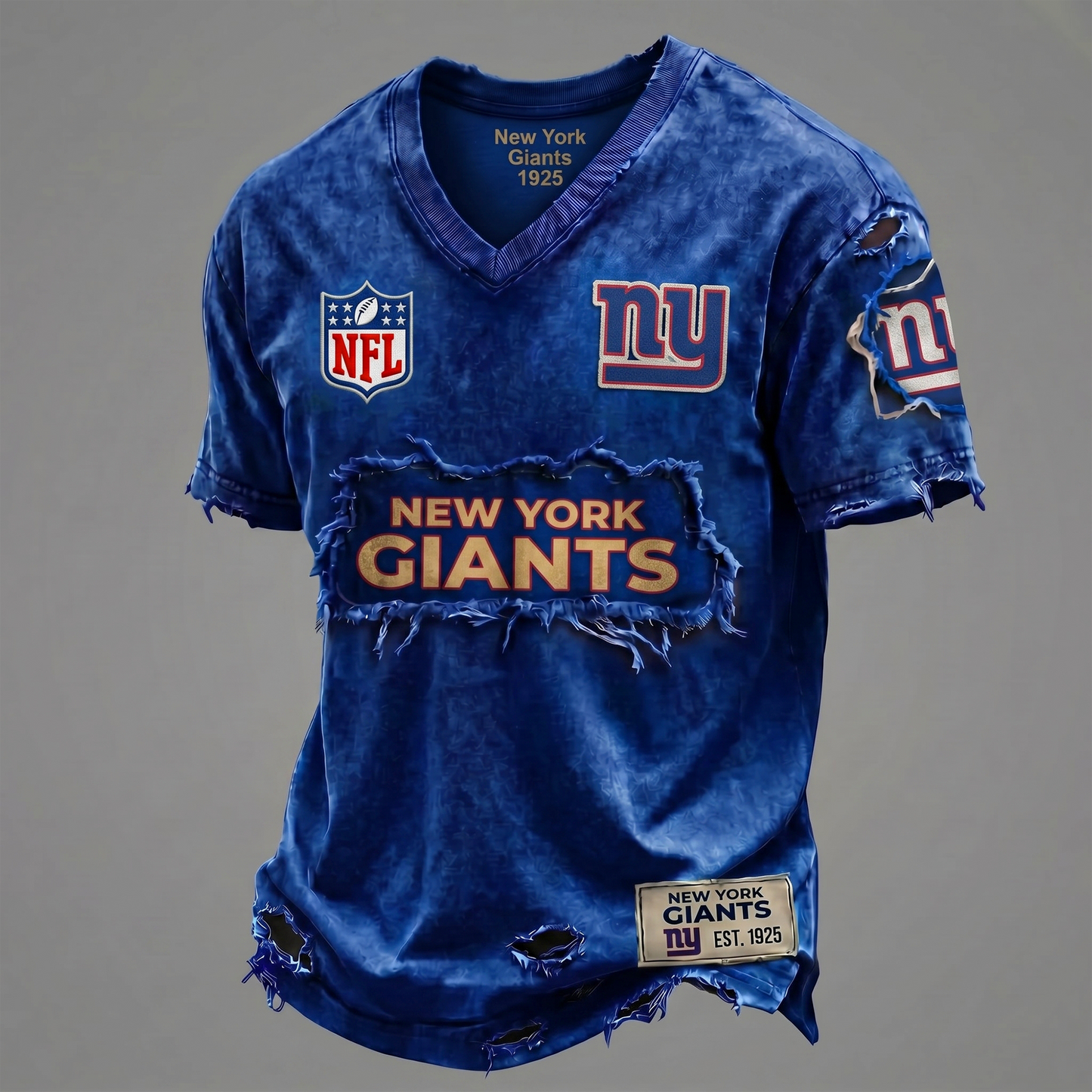 NYG NFL Premium V-Neck T-shirt Gift For Fans 0306 NAK DATND TTT