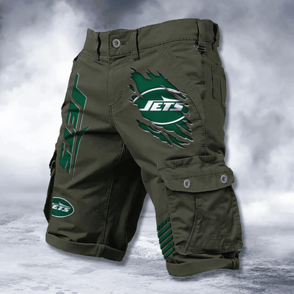 NYJ x NFL Cotton Cargo Shorts DATND TANTD 2705