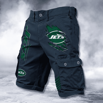 NYJ x NFL Cotton Cargo Shorts DATND TANTD 2705
