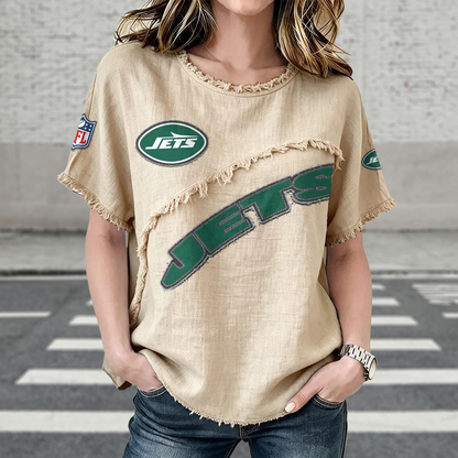 NYJ x NFL Womenƒ??s Vintage O-Neck 2905 DatND DVT