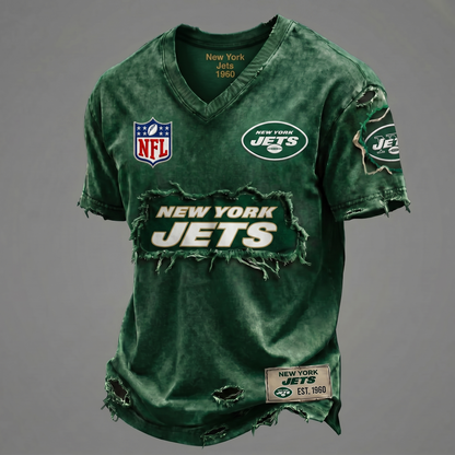 NYJ NFL Premium V-Neck T-shirt Gift For Fans 0306 NAK DATND TTT