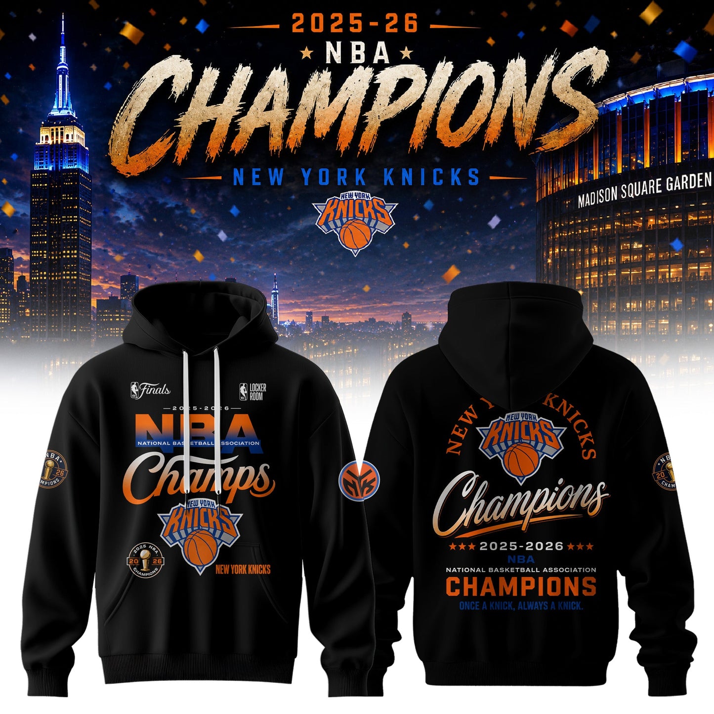 NYK x NBA Finals Champions Luxury V5 Shirt 150626