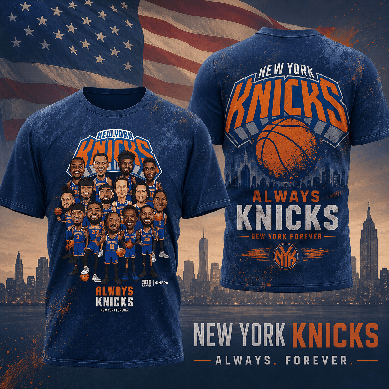 NYK Premium NBA Eastern Conference 2026 V4 3D Shirt DDT 290526 NTL