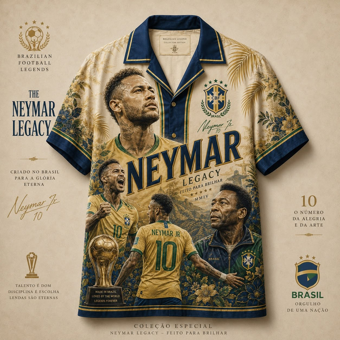 Neymar 3D Hawaii Shirt V1 DATND TANTD 080626
