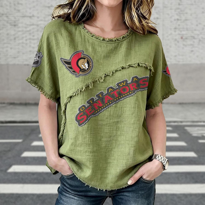 OTT  x NHL Womenƒ??s Vintage O-Neck 2905 DatND DVT