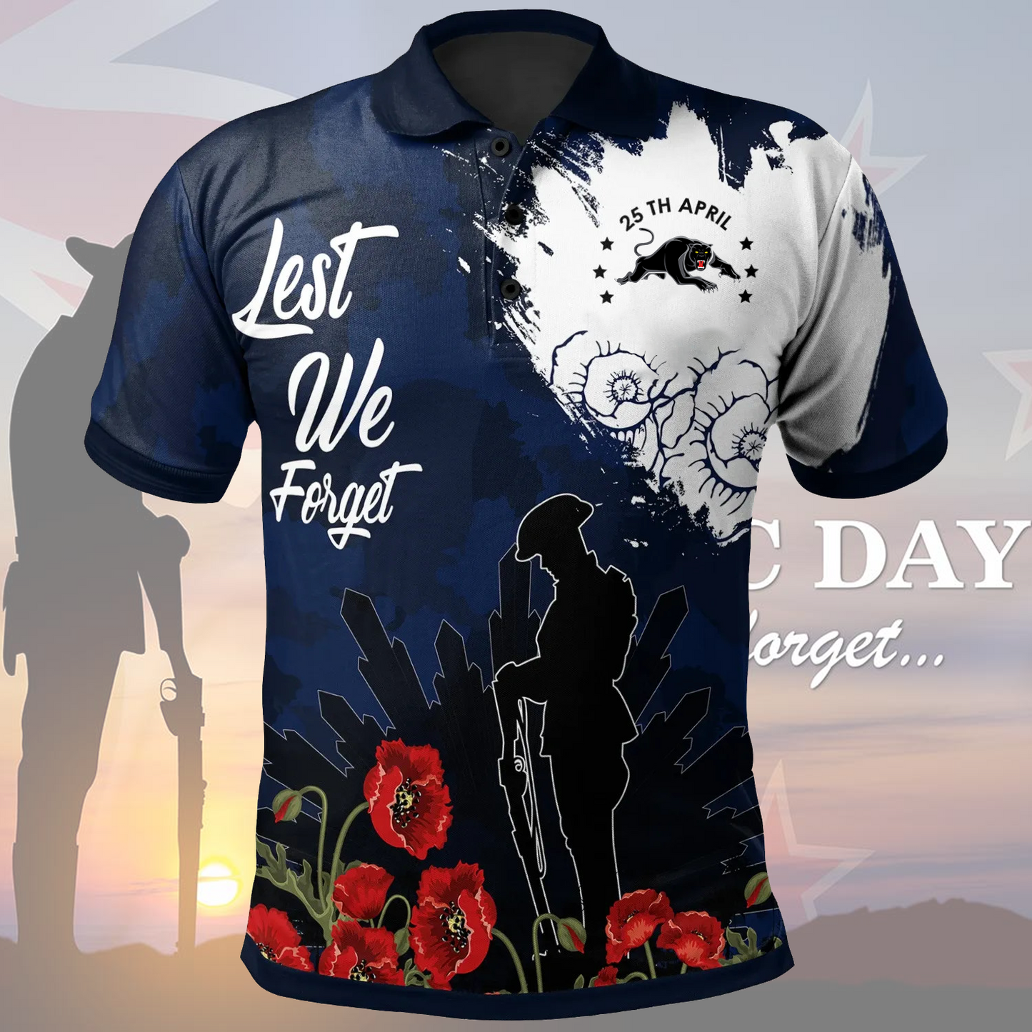 PEN x Anzac Day Polo Shirt DATND TANTD