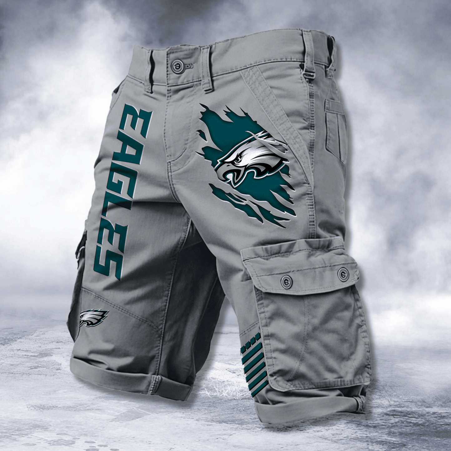 PHI x NFL Cotton Cargo Shorts DATND TANTD 2705