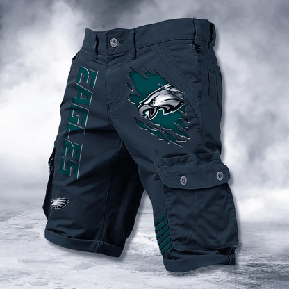 PHI x NFL Cotton Cargo Shorts DATND TANTD 2705