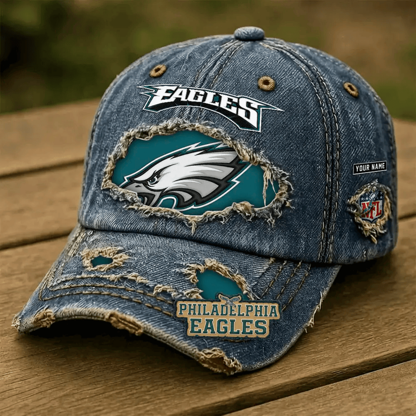 PHI x NFL Denim Washed Cap 2805 DatND DVT
