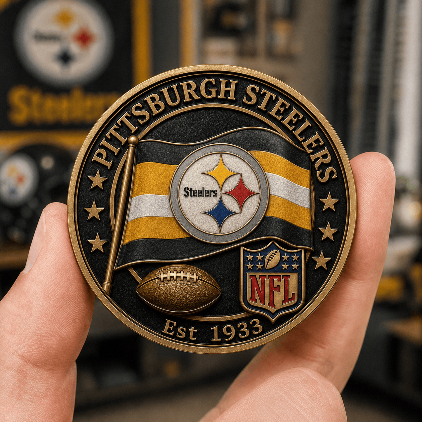 PIT Premium NFL Fan Pride Commemorative Coin 1906