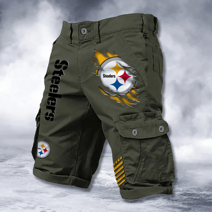 PIT x NFL Cotton Cargo Shorts DATND TANTD 2705