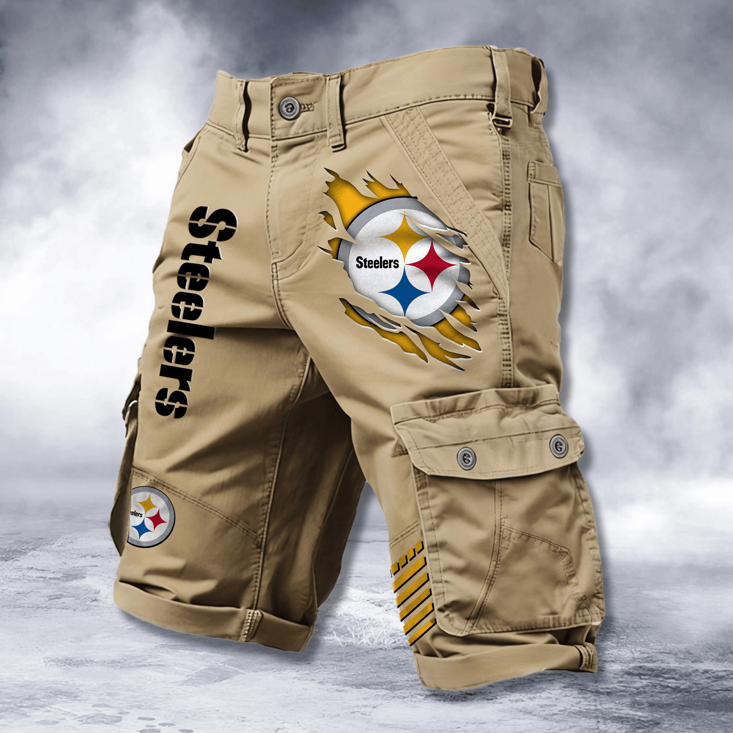 PIT x NFL Cotton Cargo Shorts DATND TANTD 2705