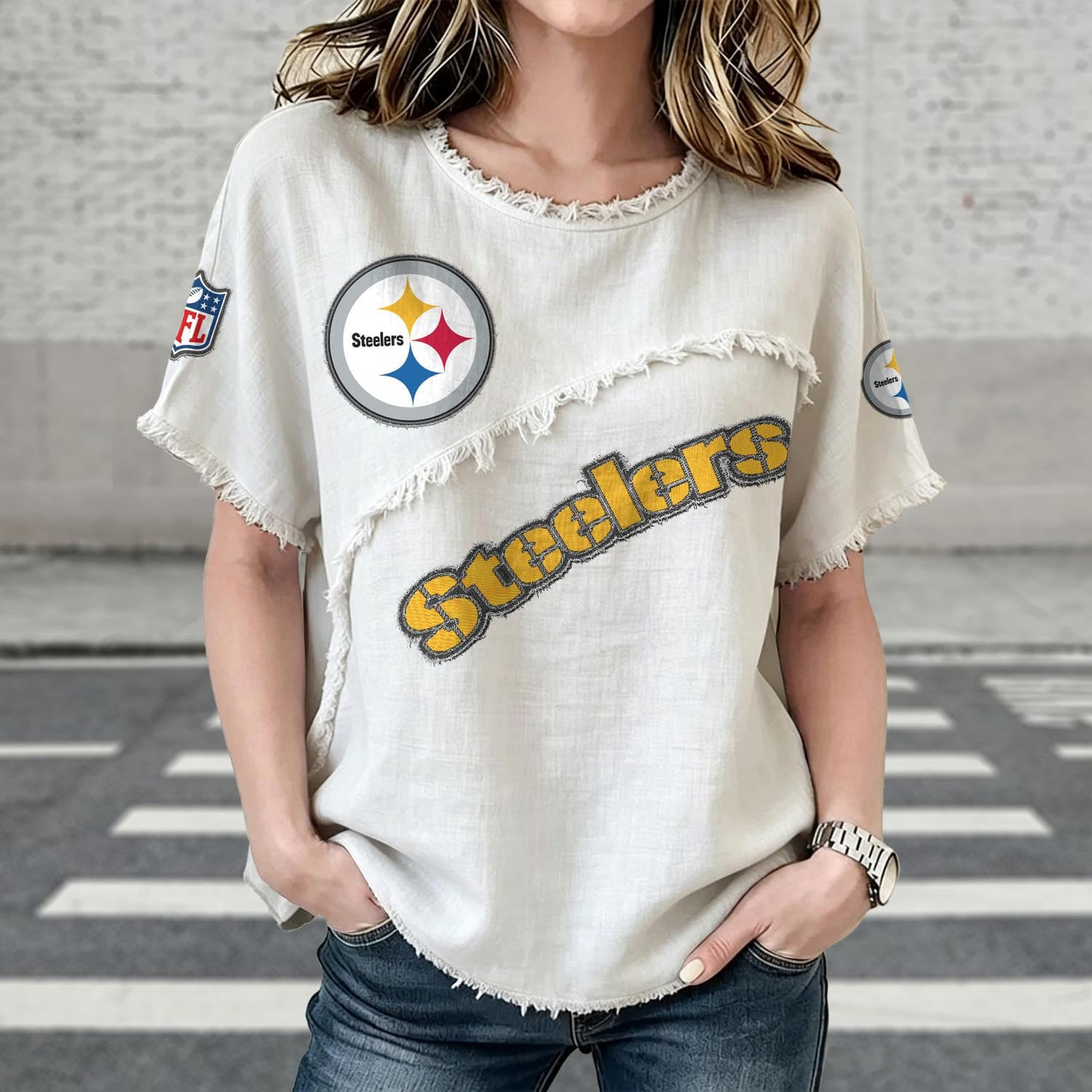 PIT x NFL Womenƒ??s Vintage O-Neck 2905 DatND DVT