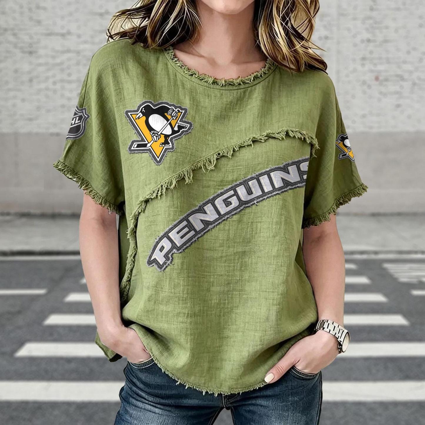 PIT x NHL Womenƒ??s Vintage O-Neck 2905 DatND DVT