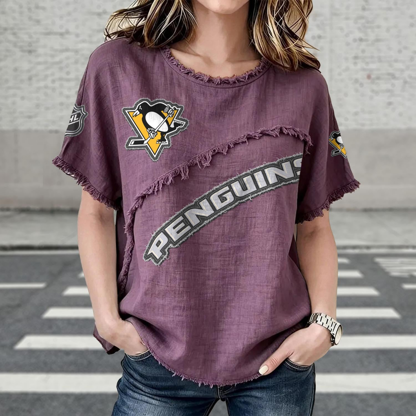 PIT x NHL Womenƒ??s Vintage O-Neck 2905 DatND DVT