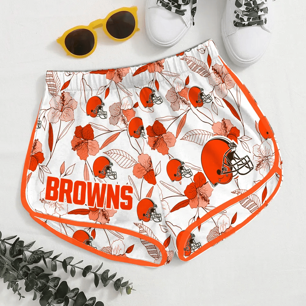 PREMIER NFL X CLE Women Soft Stretch Workout Shorts FOR SUMMER HOLIDAY NDT VHM 080626