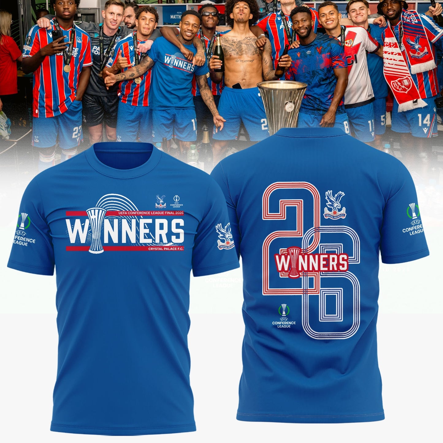 PREMIUM CRY X THANK FOR MEMORIES  UEFA Conference League Winners Shirt  V09 NDT LVH 280526