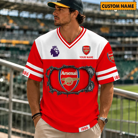 PREMIUM EPL X ARS Streetwear V-neck Shirt Custom Gifts For Fan NDT NHM 280526