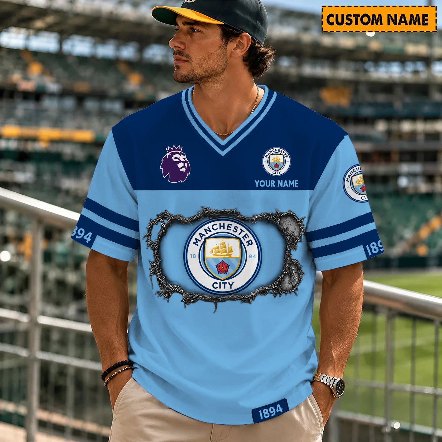 PREMIUM EPL X MC Streetwear V-neck Shirt Custom Gifts For Fan NDT NHM 280526