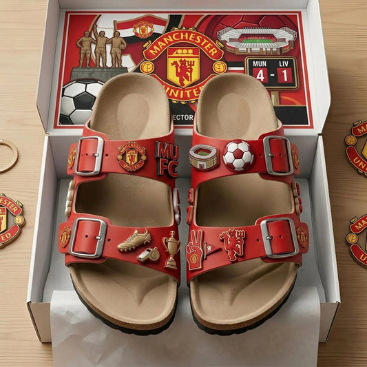 PREMIUM EPL X MU Birken-Inspired Double-Strap Sandals For Summer Holiday V3 NDT NHM 190526