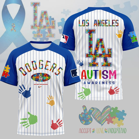 PREMIUM MLB X LAD Autism Support 3D Shirt Limited Editions NDT NHM 080426
