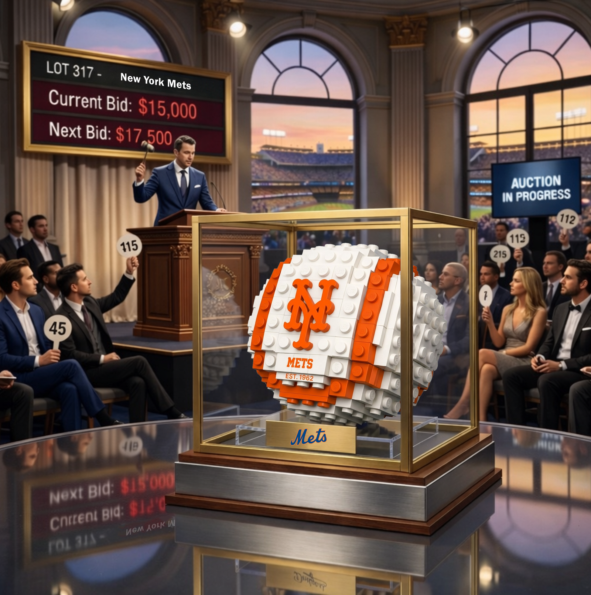 PREMIUM MLB X NYM Anniversary 126th  Heritage Masterpiece Brick Collection NDT VHM 300326