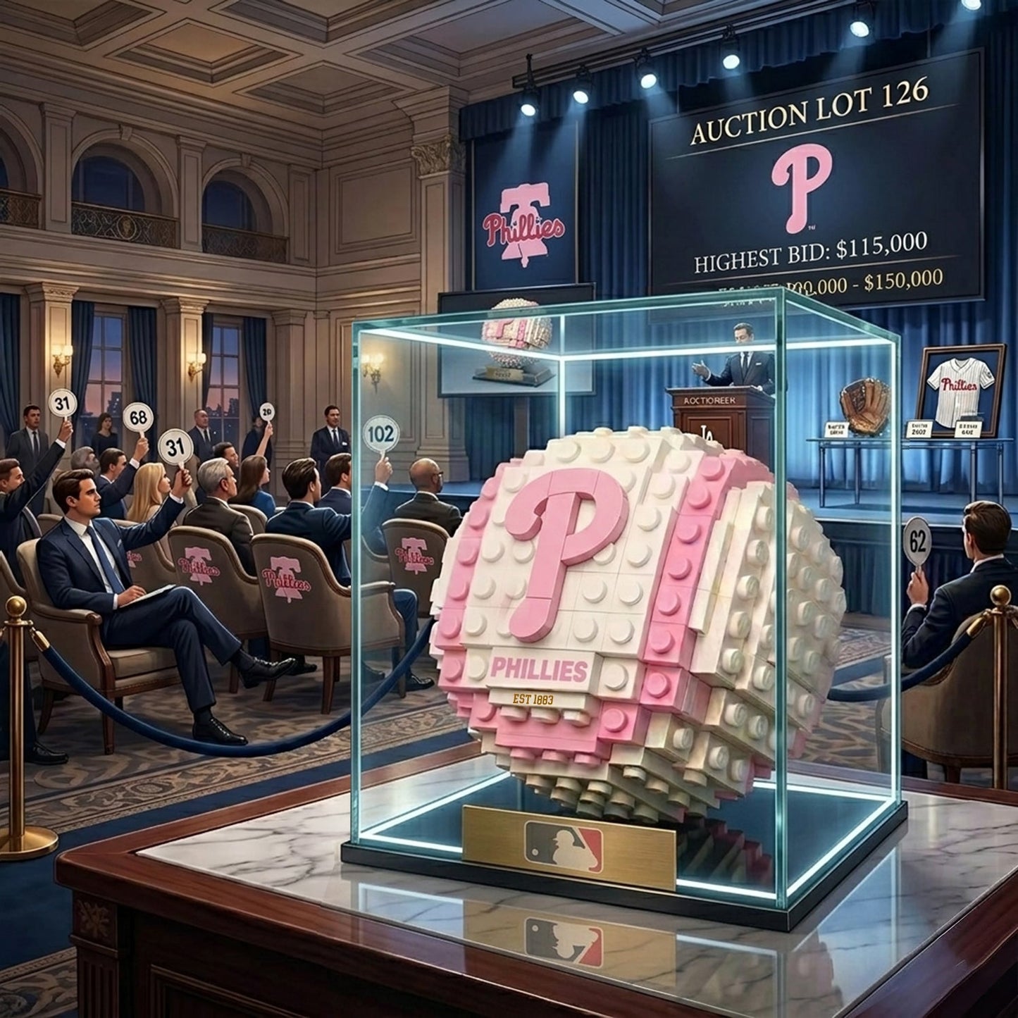 PREMIUM MLB ALL TEAM ANNIVERSARY 126TH The Heritage Masterpiece Brick Collection NDT NHM 280326