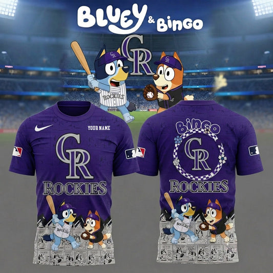 PREMIUM MLB X ROC Bluey & Bingo Comic Shirt NDT NHM 260526