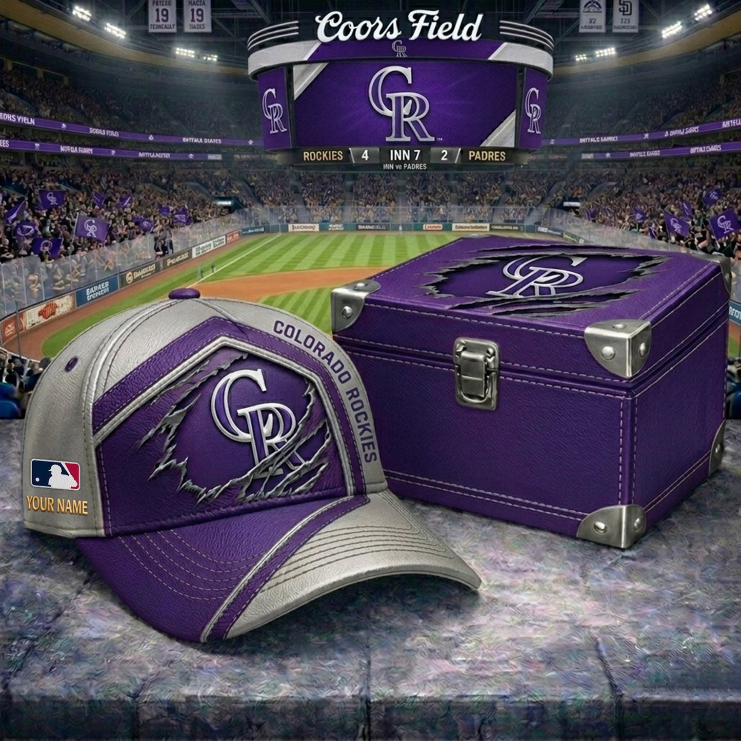 PREMIUM MLB X ROC CRACK CUSTOM NAME HAT NDT NHM 260526
