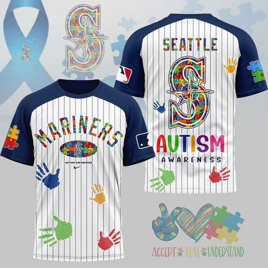 PREMIUM MLB X SM Autism Support 3D Shirt Limited Editions NDT NHM 080426
