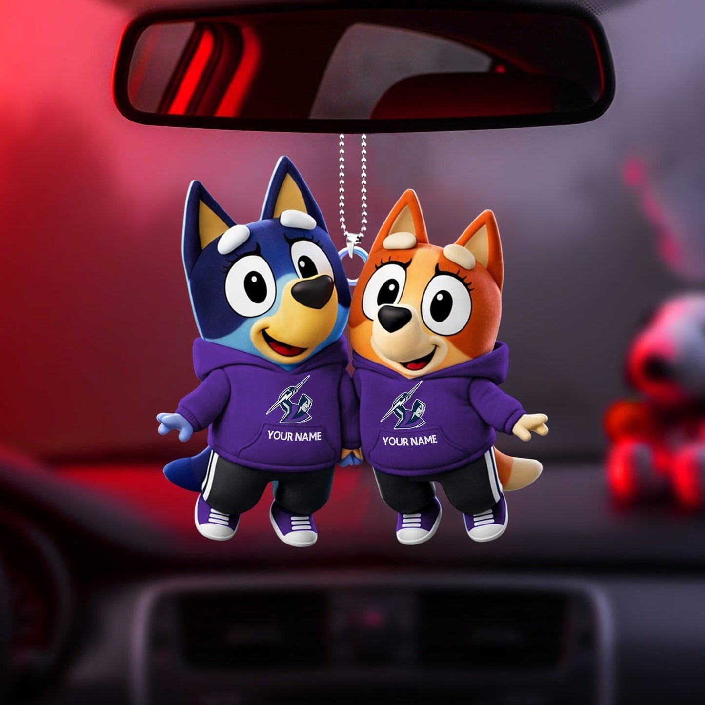 PREMIUM MS X Bluey & Bingo Car Ornament NDT NHM