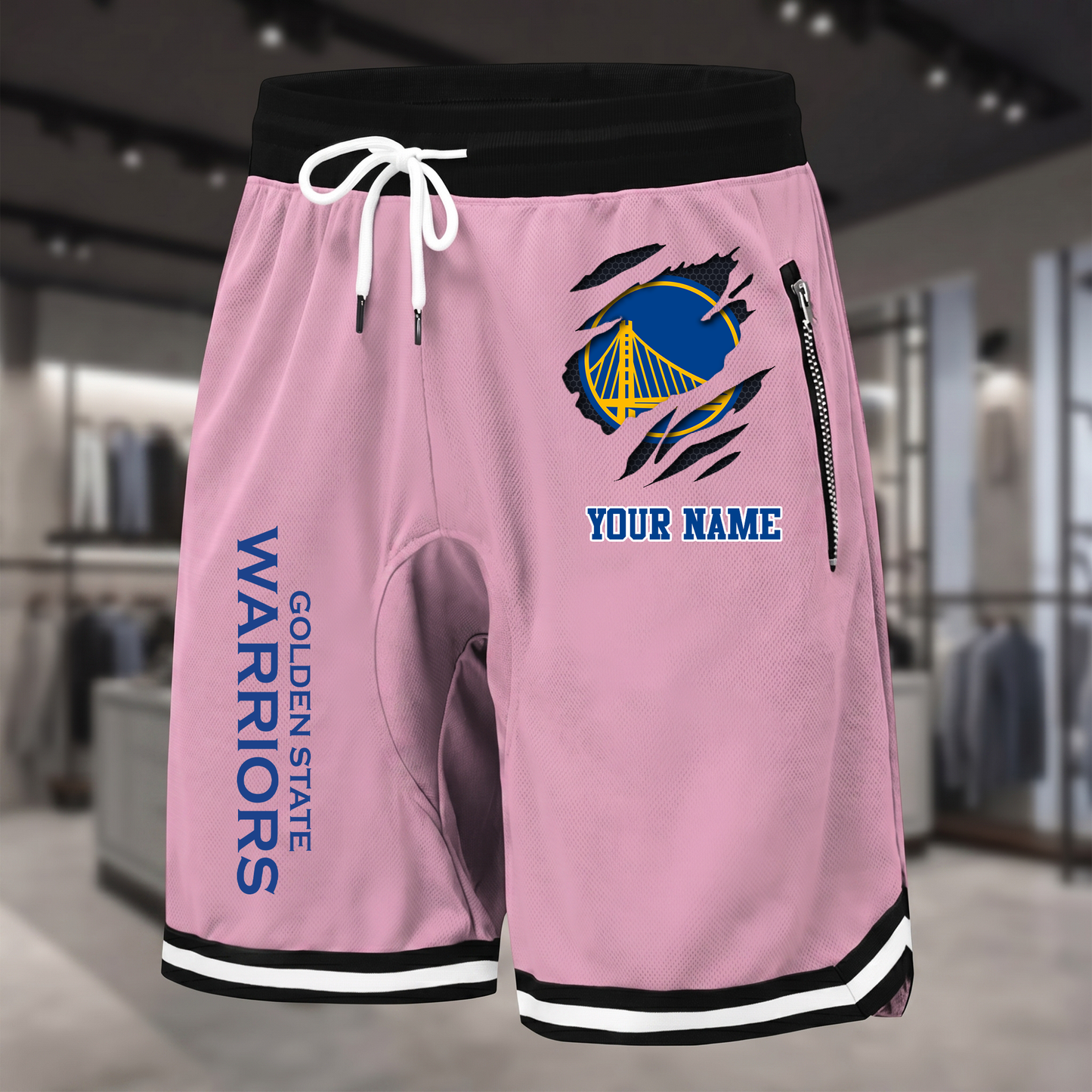 PREMIUM NBA X GSW Summer Fitness Breathable Basketball Shorts  NDT NTN 300526