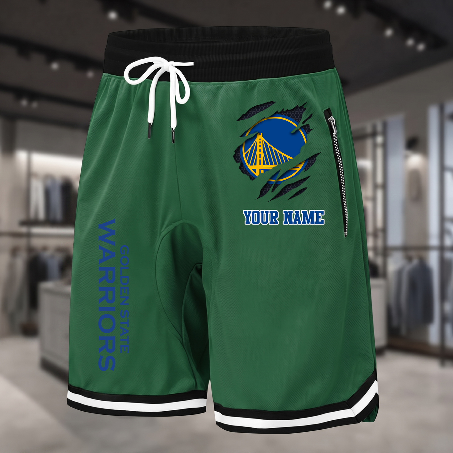 PREMIUM NBA X GSW Summer Fitness Breathable Basketball Shorts  NDT NTN 300526