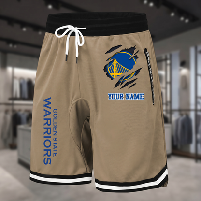 PREMIUM NBA X GSW Summer Fitness Breathable Basketball Shorts  NDT NTN 300526