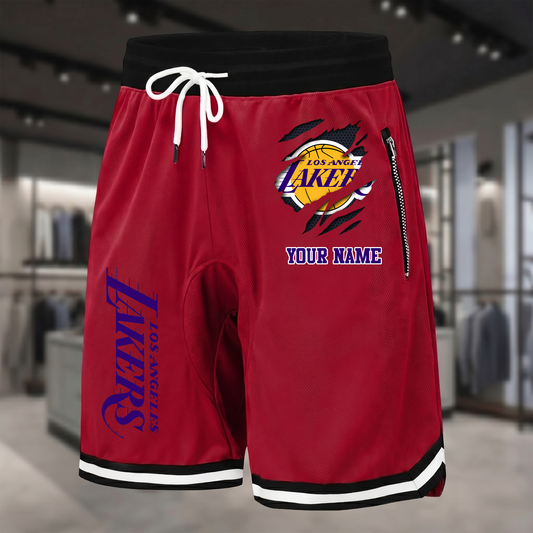 PREMIUM NBA X LAL Summer Fitness Breathable Basketball Shorts  NDT NTN 300526