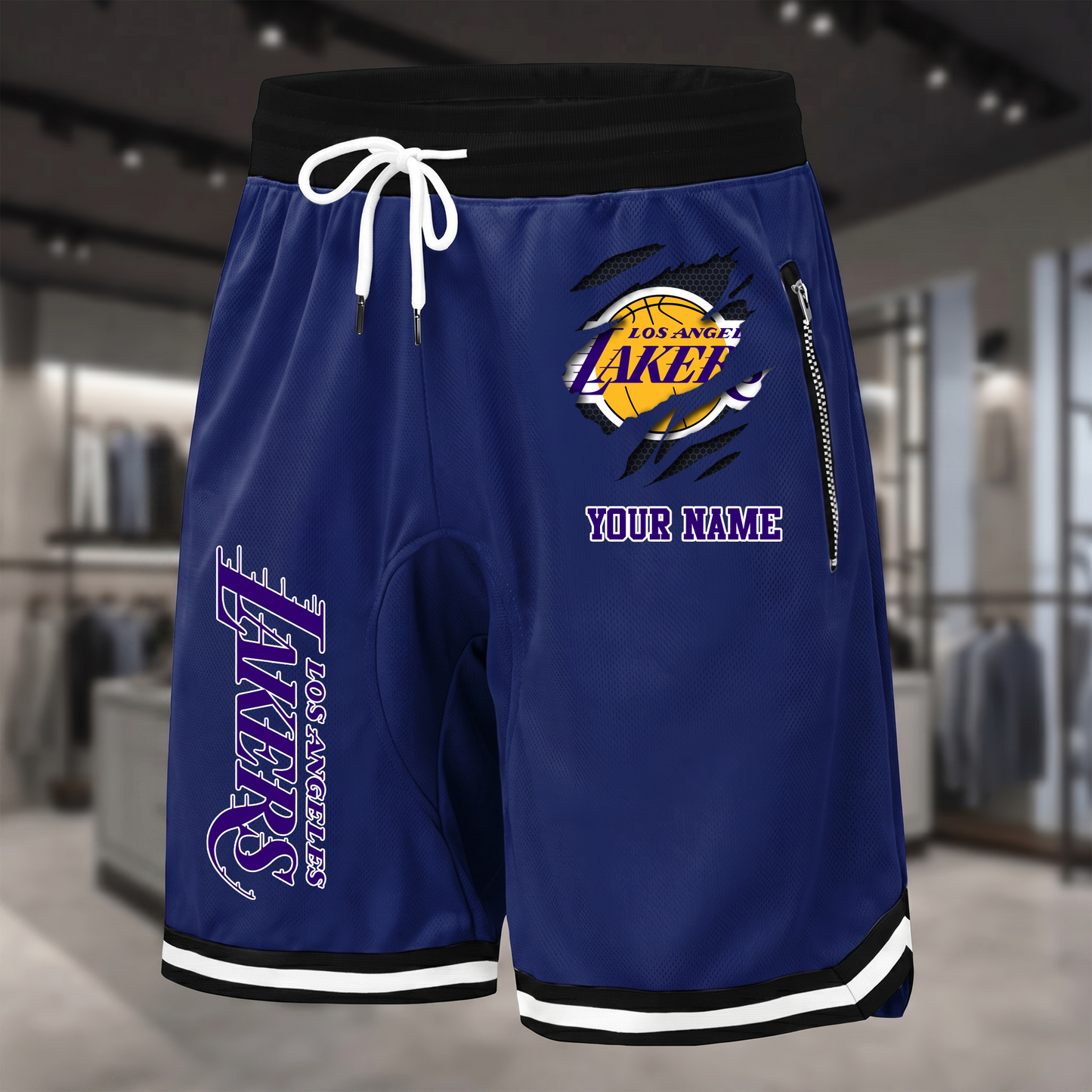 PREMIUM NBA X LAL Summer Fitness Breathable Basketball Shorts  NDT NTN 300526