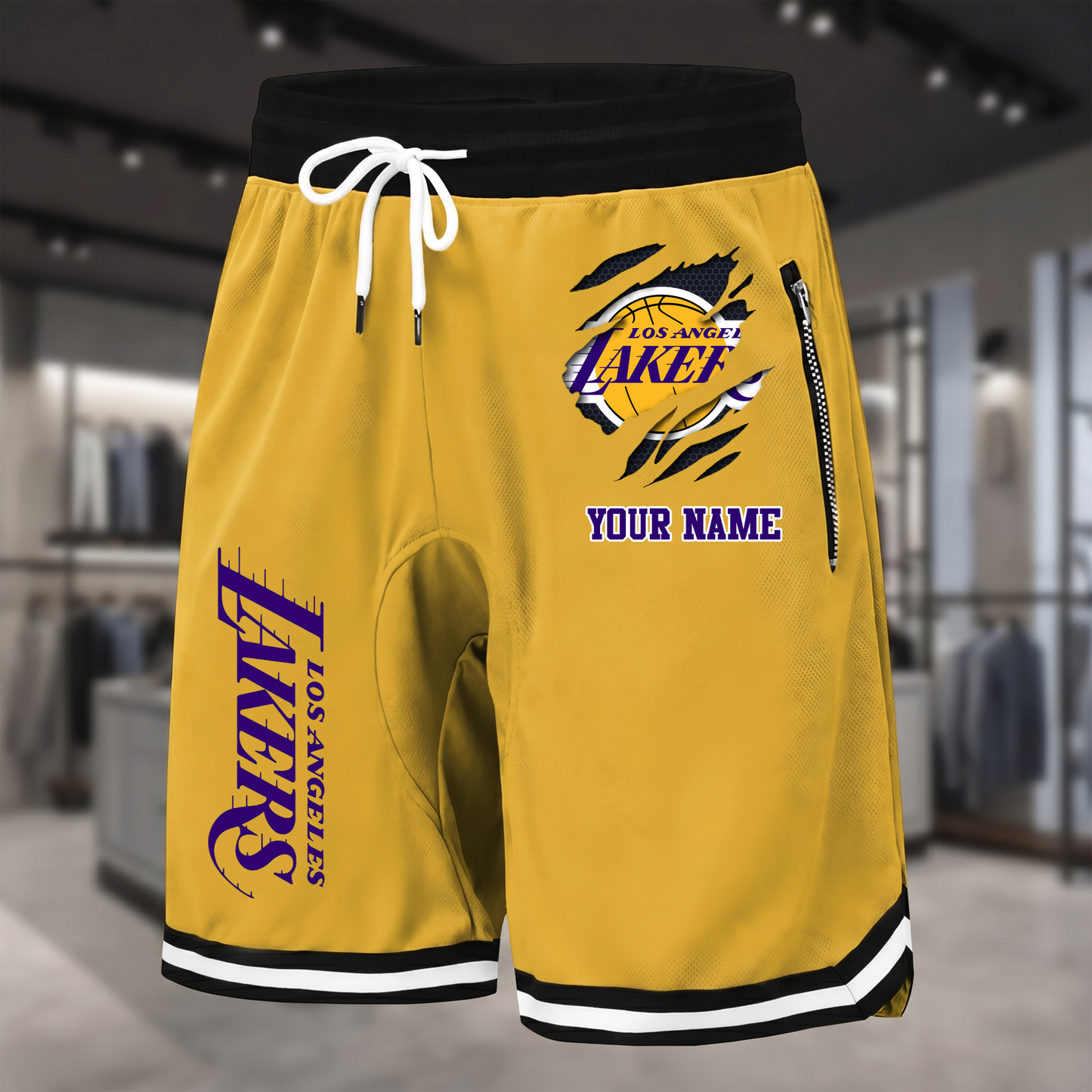 PREMIUM NBA X LAL Summer Fitness Breathable Basketball Shorts  NDT NTN 300526