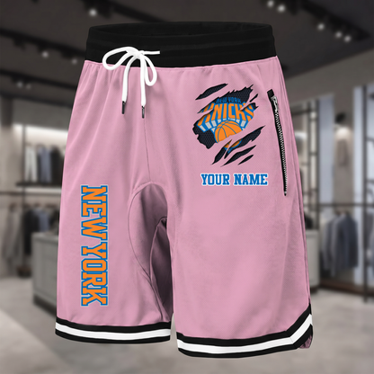 PREMIUM NBA X NYK Summer Fitness Breathable Basketball Shorts  NDT NTN 300526