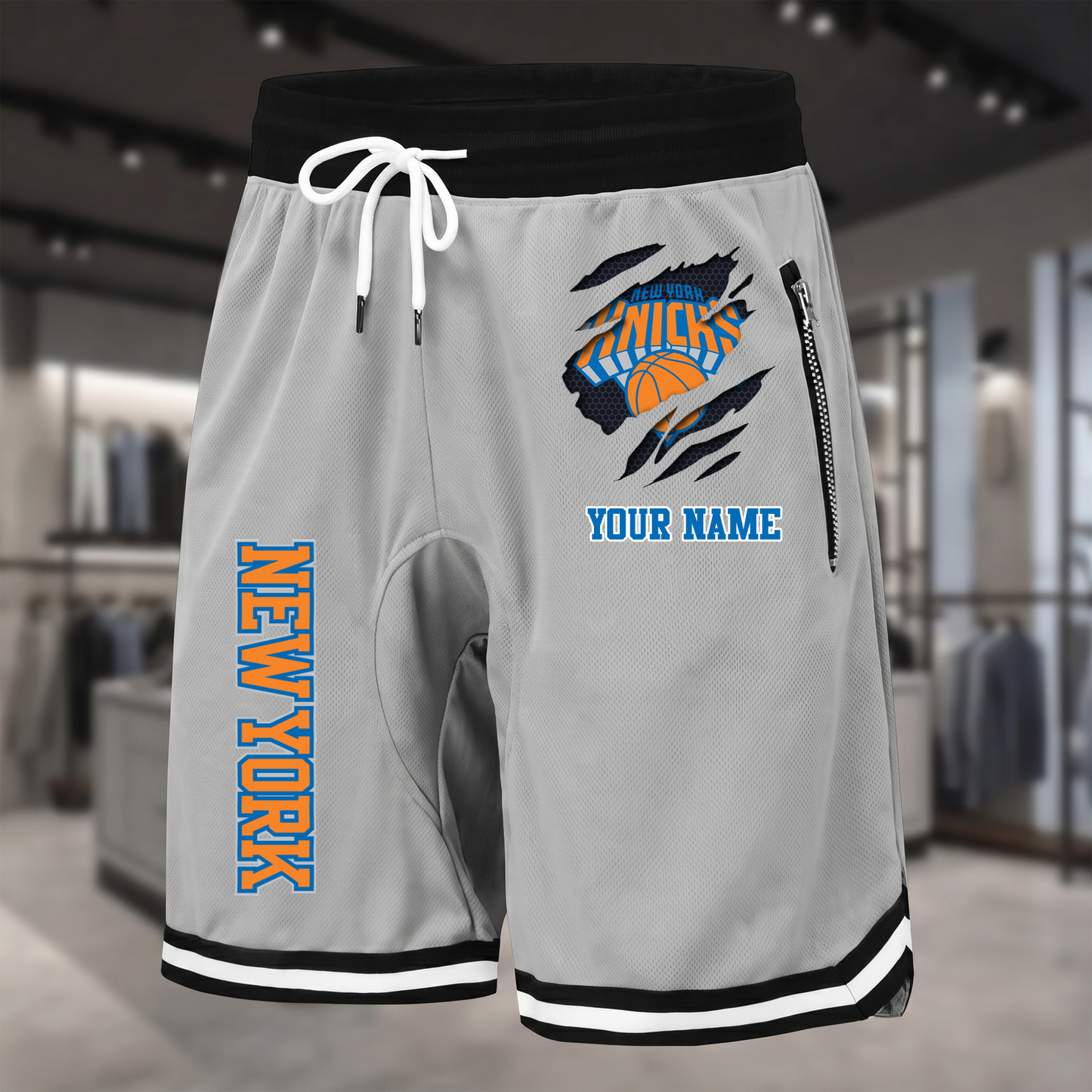 PREMIUM NBA X NYK Summer Fitness Breathable Basketball Shorts  NDT NTN 300526
